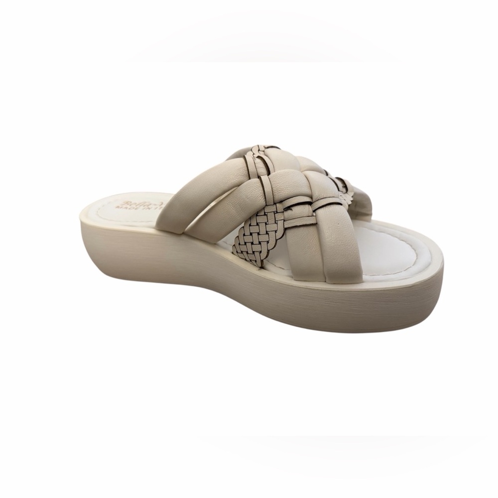 Bella Vita White Comfortable Italian Platform Sandals Size 7.5